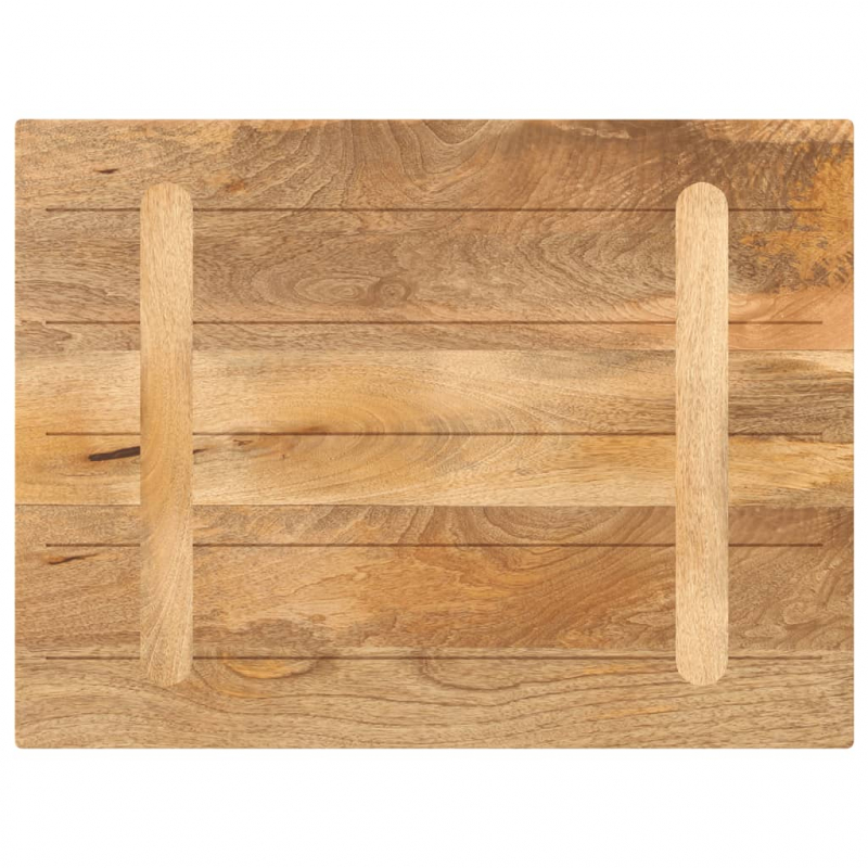 Tischplatte 80x50x2,5 cm Rechteckig Massivholz Mango