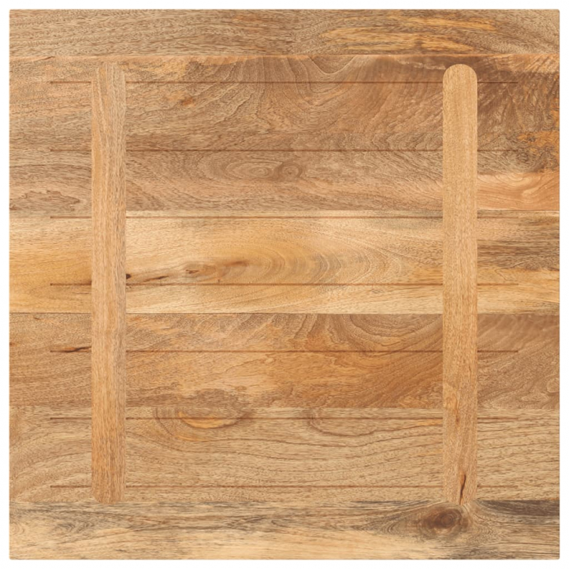 Tischplatte 80x80x2,5 cm Quadratisch Massivholz Mango