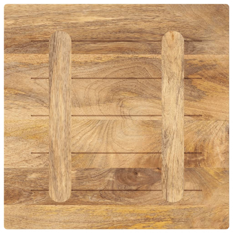 Tischplatte 50x50x3,8 cm Quadratisch Massivholz Mango