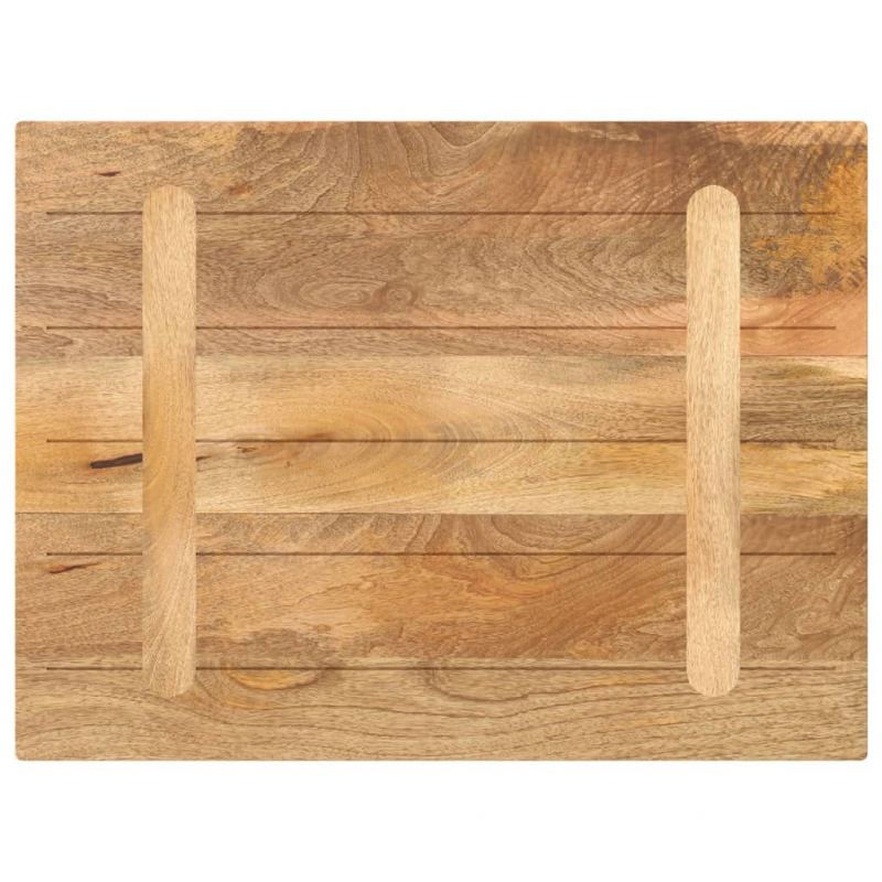 Tischplatte 70x60x3,8 cm Rechteckig Massivholz Mango