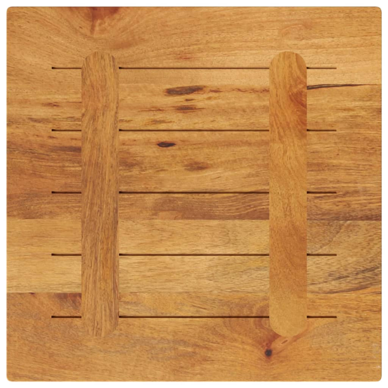 Tischplatte 50x50x2,5 cm Quadratisch Massivholz Mango