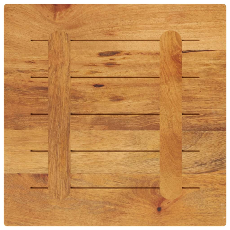 Tischplatte 60x60x2,5 cm Quadratisch Massivholz Mango