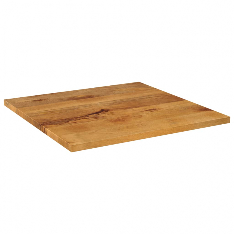 Tischplatte 80x80x3,8 cm Quadratisch Massivholz Mango