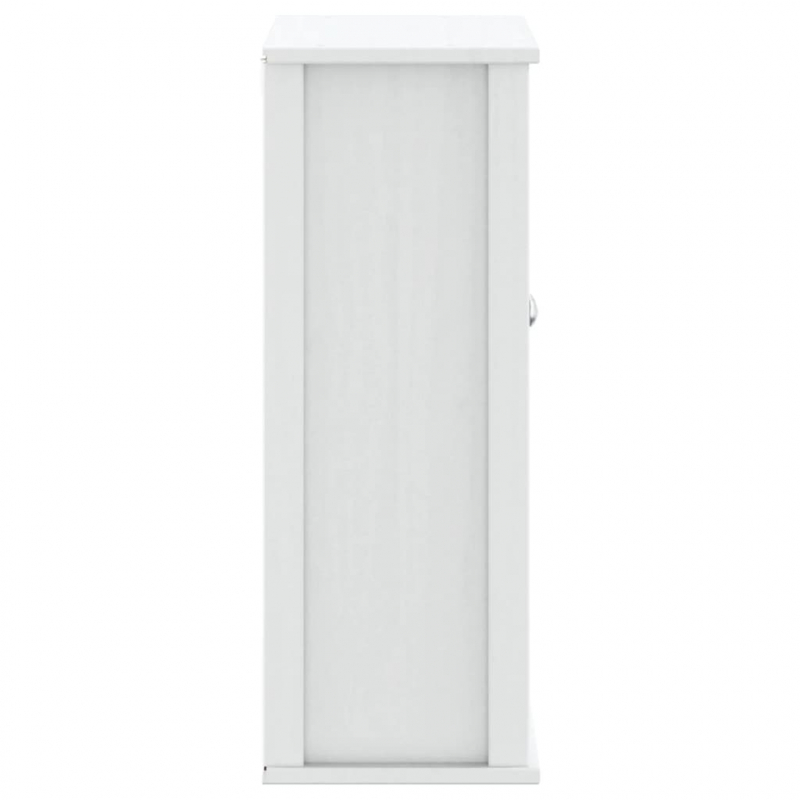 Bad-Wandschrank BERG Weiß 69,5x27x71,5 cm Massivholz