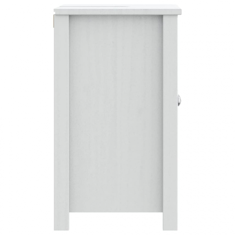 Waschbeckenunterschrank BERG Weiß 60x34x59 cm Massivholz Kiefer