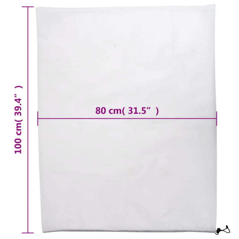 Wintervlies mit Kordelzug 8 Stk. 70 g/m² 0,8x1 m