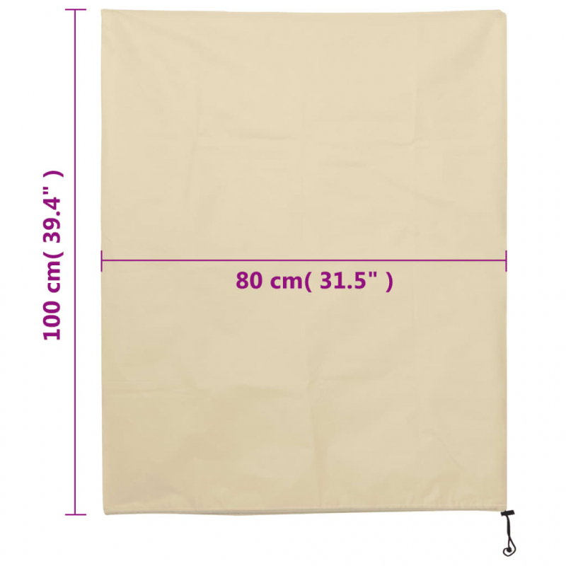 Wintervlies mit Kordelzug 8 Stk. 70 g/m² 0,8x1 m