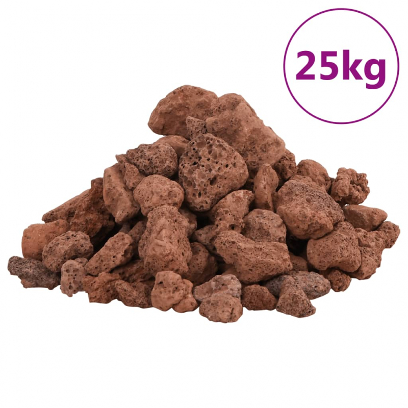 Lavagranulat 25 kg Rot 1-2 cm