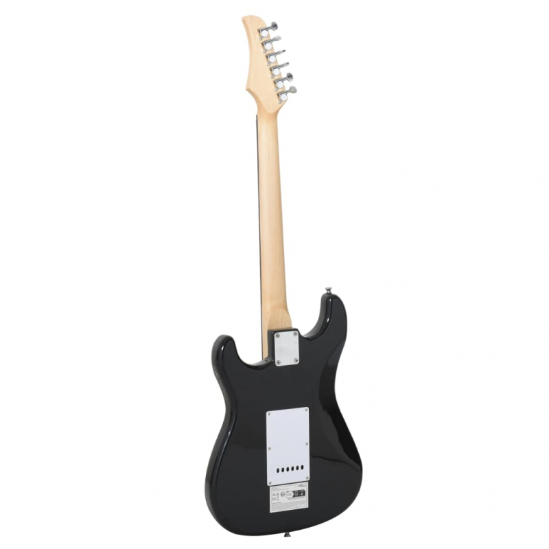 E-Gitarre für Anfänger mit Tasche Braun und Weiß 4/4 39