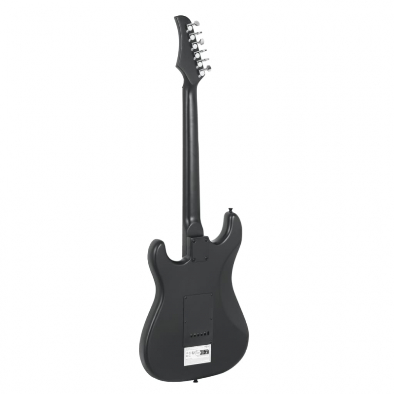 E-Gitarre für Anfänger mit Tasche Schwarz 4/4 39