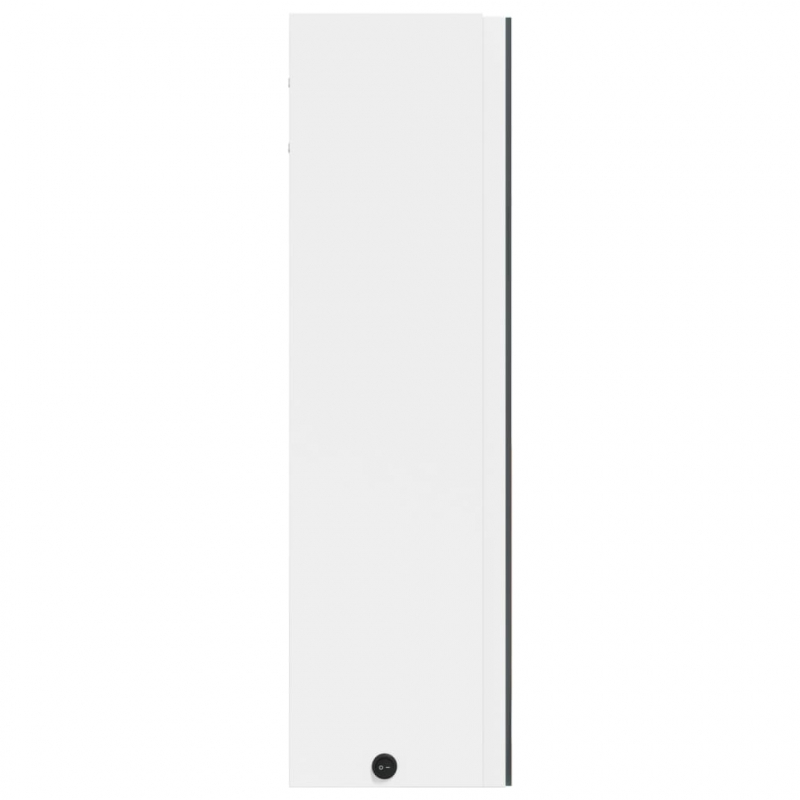 Spiegelschrank mit LED-Beleuchtung Weiß 60x13x52 cm