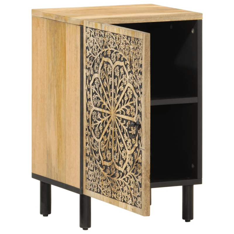 Badschrank 38x33x58 cm Massivholz Mango