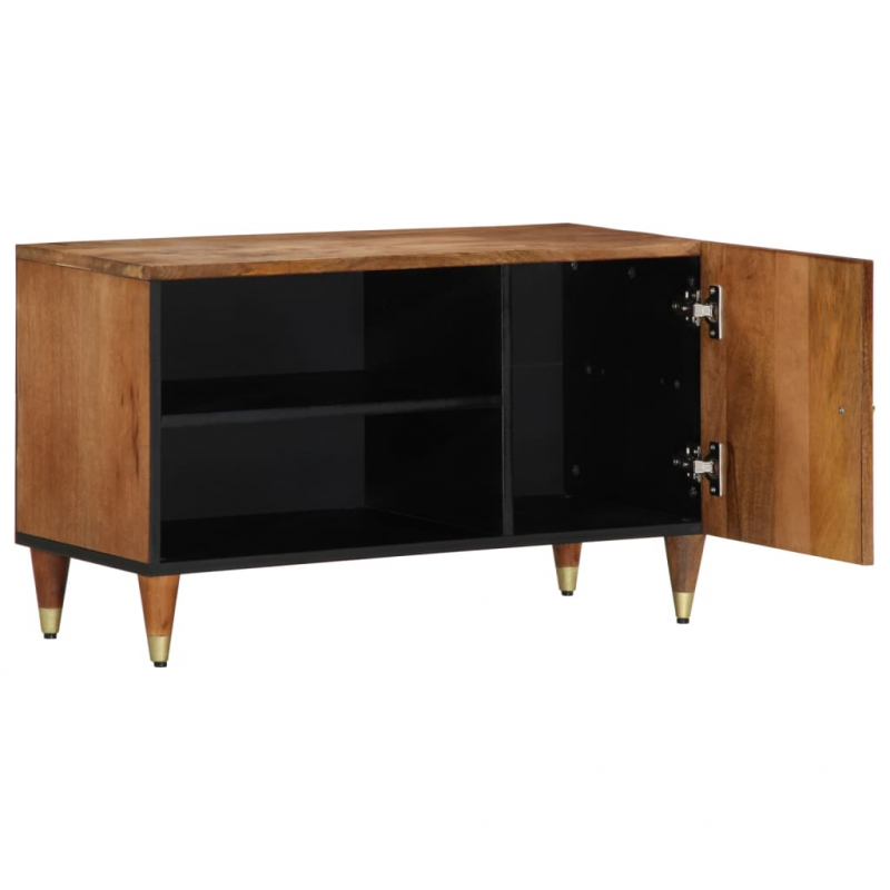 TV-Schrank 80x33x46 cm Massivholz Mango