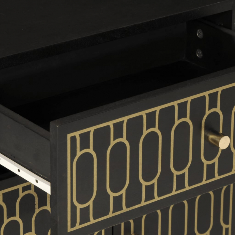 Nachttisch 50x33x60 cm Massivholz Mango