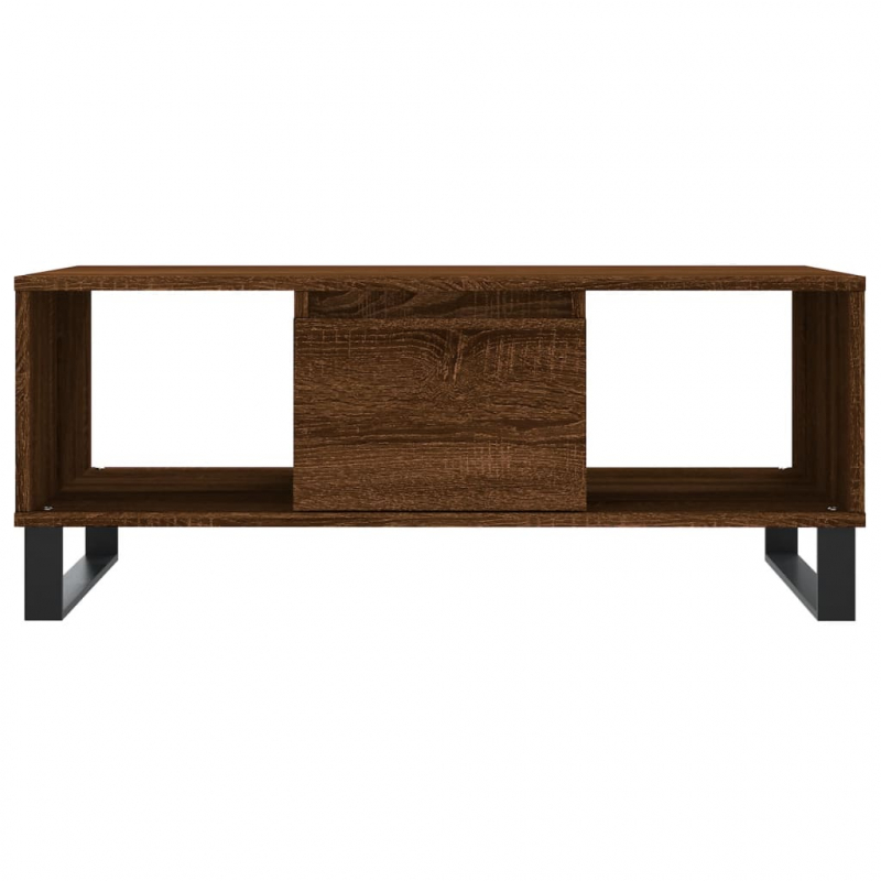 Couchtisch Braun Eichen-Optik 90x50x36,5 cm Holzwerkstoff