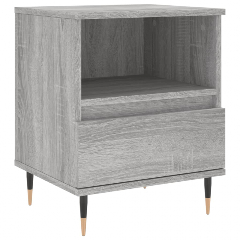 Nachttisch Grau Sonoma 40x35x50 cm Holzwerkstoff