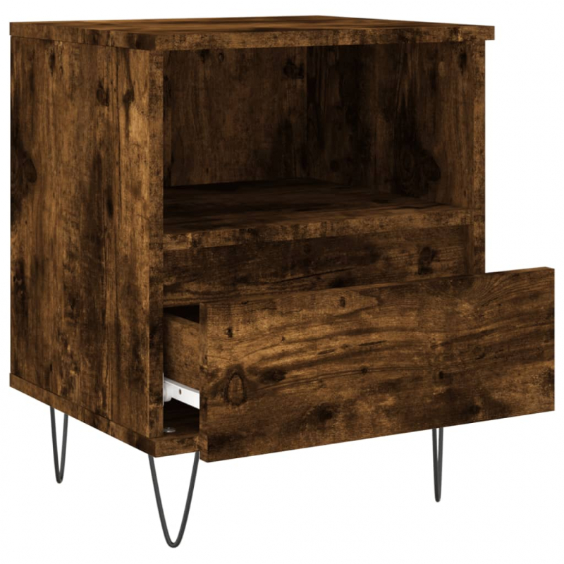 Nachttisch Räuchereiche 40x35x50 cm Holzwerkstoff
