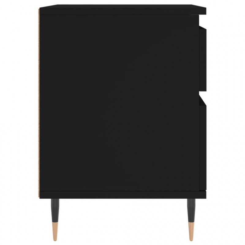 Nachttisch Schwarz 40x35x50 cm Holzwerkstoff