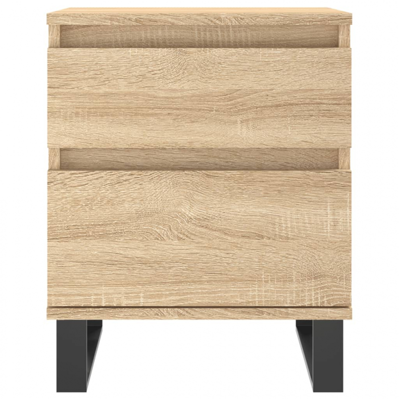 Nachttische 2 Stk. Sonoma-Eiche 40x35x50 cm Holzwerkstoff