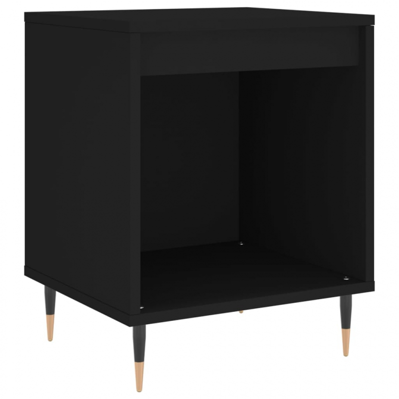 Nachttisch Schwarz 40x35x50 cm Holzwerkstoff