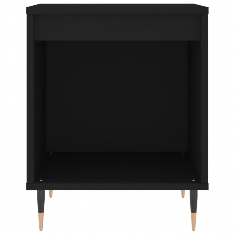 Nachttische 2 Stk. Schwarz 40x35x50 cm Holzwerkstoff