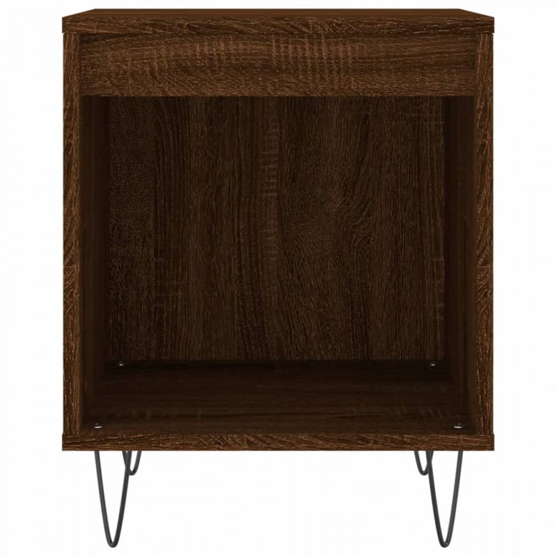 Nachttische 2 Stk. Braun Eichen-Optik 40x35x50 cm Holzwerkstoff