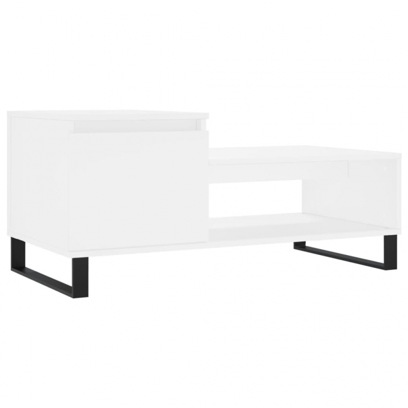 Couchtisch Weiß 100x50x45 cm Holzwerkstoff