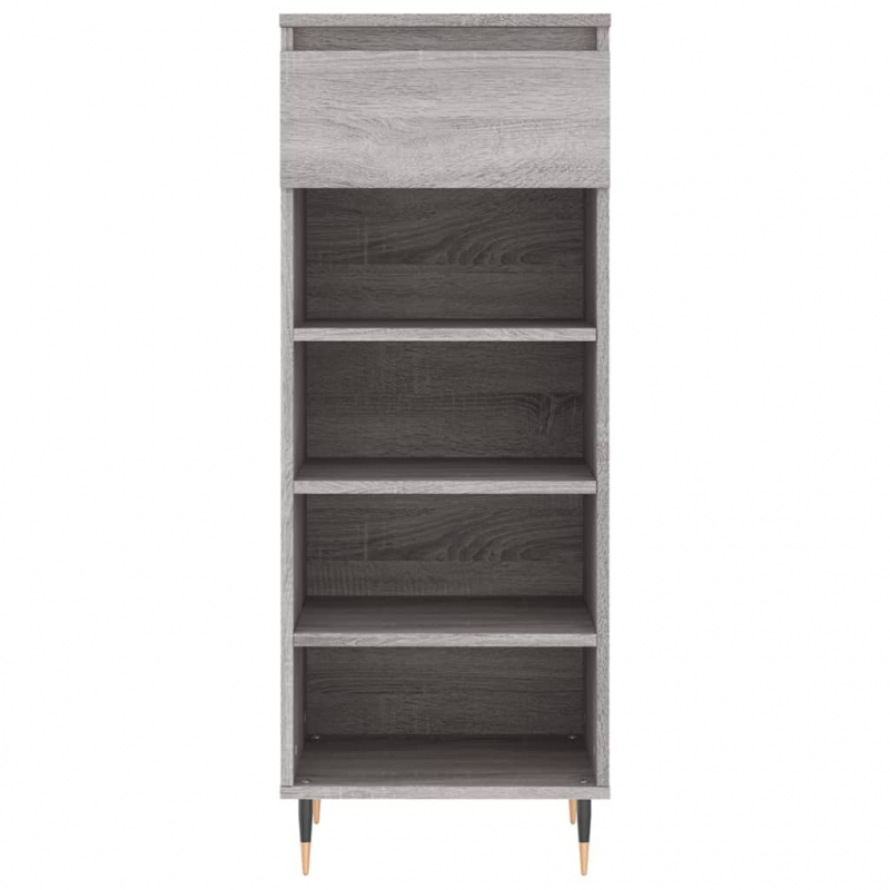 Schuhschrank Grau Sonoma 40x36x105 cm Holzwerkstoff