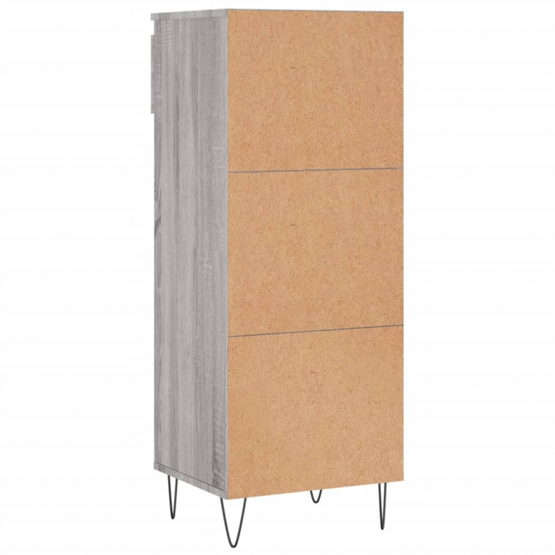 Schuhschrank Grau Sonoma 40x36x105 cm Holzwerkstoff