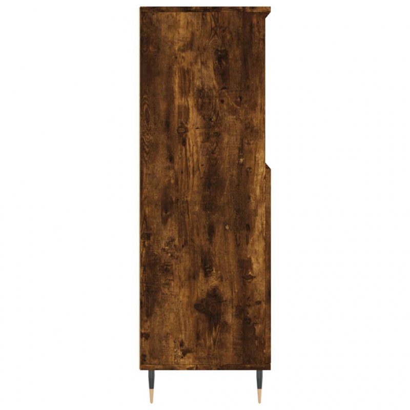 Highboard Räuchereiche 60x36x110 cm Holzwerkstoff