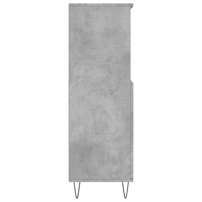 Highboard Betongrau 60x36x110 cm Holzwerkstoff