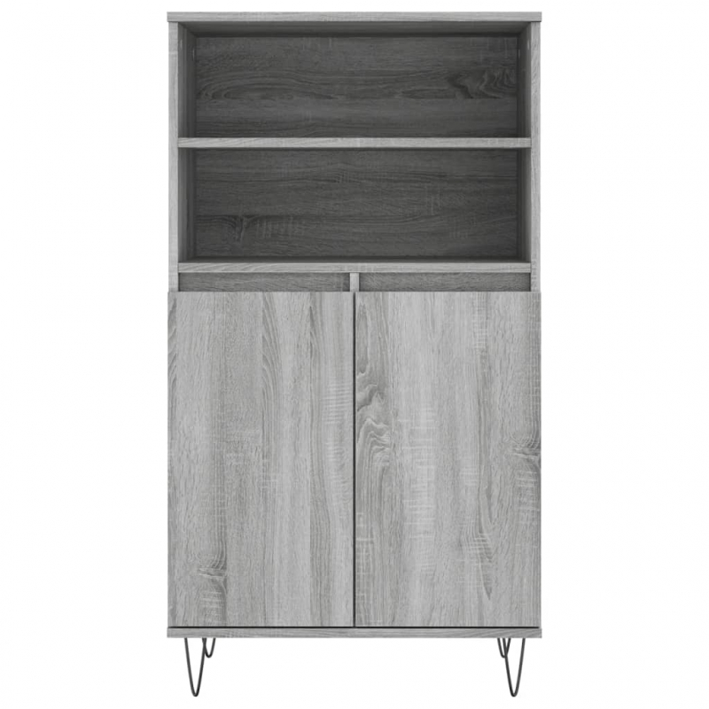 Highboard Grau Sonoma 60x36x110 cm Holzwerkstoff