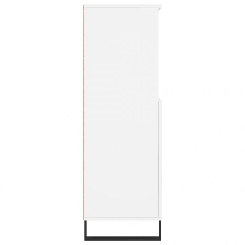 Highboard Weiß 60x36x110 cm Holzwerkstoff