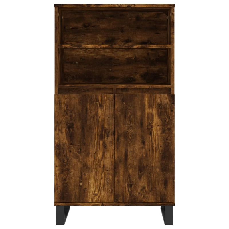 Highboard Räuchereiche 60x36x110 cm Holzwerkstoff
