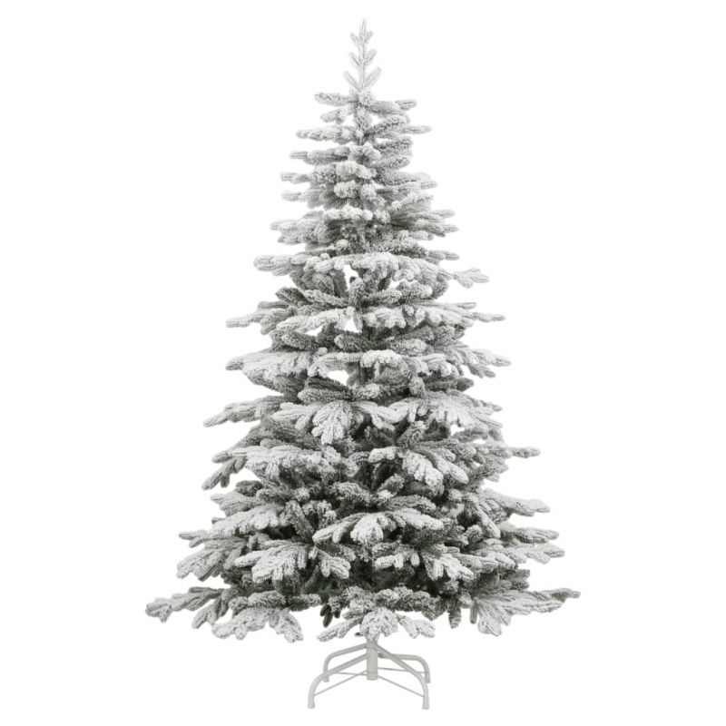 Künstlicher Weihnachtsbaum Klappbar Beschneit 210 cm