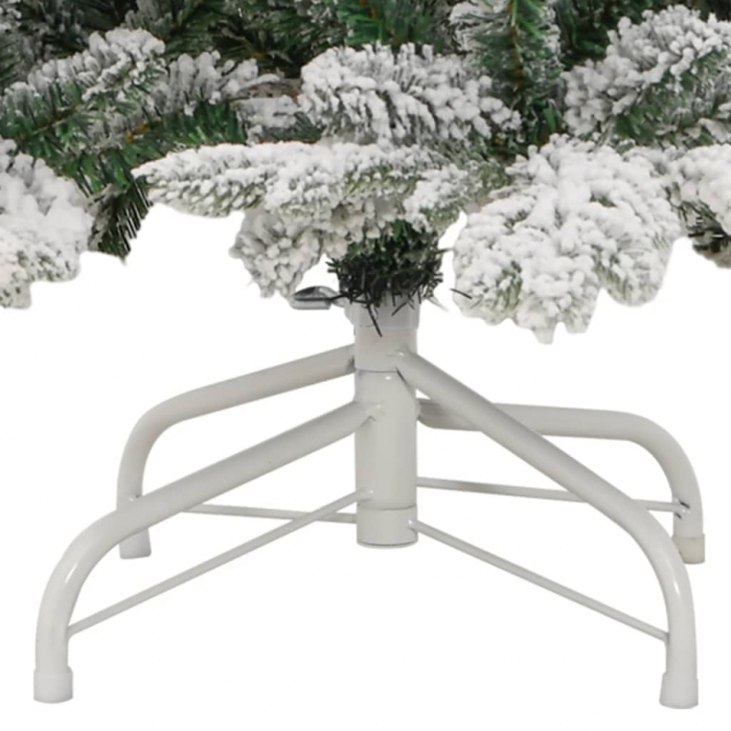 Künstlicher Weihnachtsbaum Klappbar Beschneit 210 cm