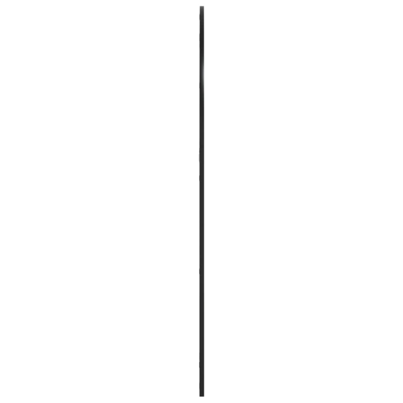 Wandspiegel Schwarz 100x130 cm Gewölbt Eisen