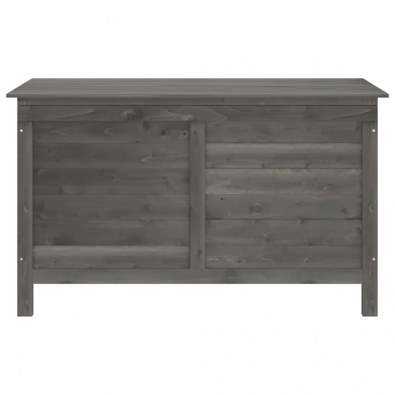 Gartentruhe Anthrazit 99x49,5x58,5 cm Massivholz Tanne