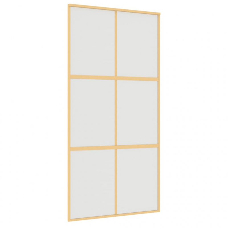 Schiebetür Golden 102,5x205 cm Matt ESG-Glas und Aluminium