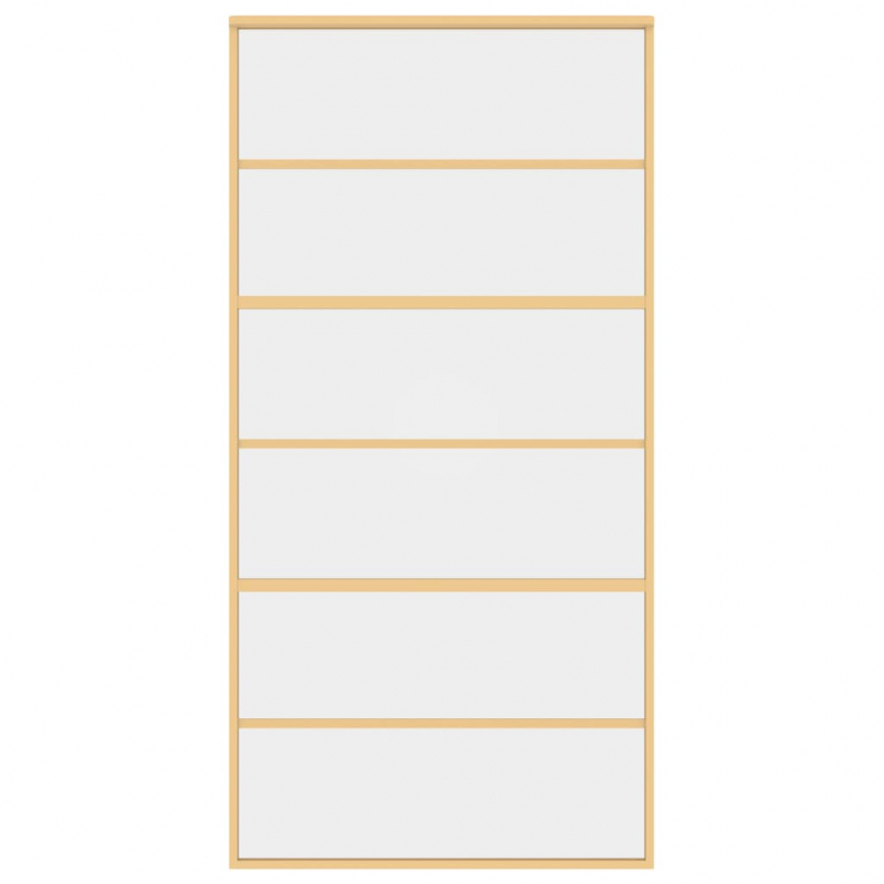 Schiebetür Golden 102,5x205 cm ESG-Klarglas und Aluminium