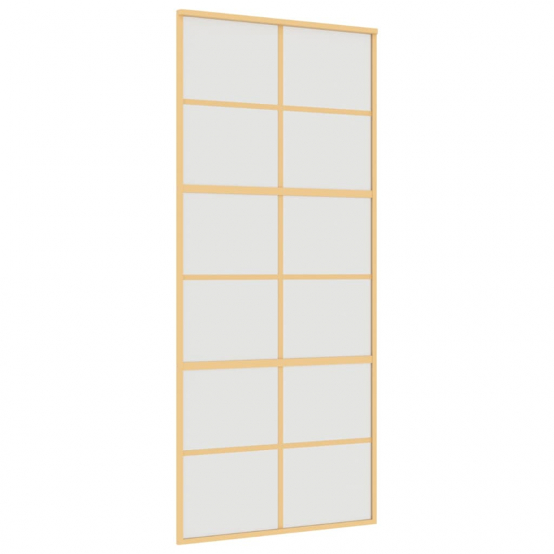 Schiebetür Golden 90x205 cm Matt ESG-Glas und Aluminium
