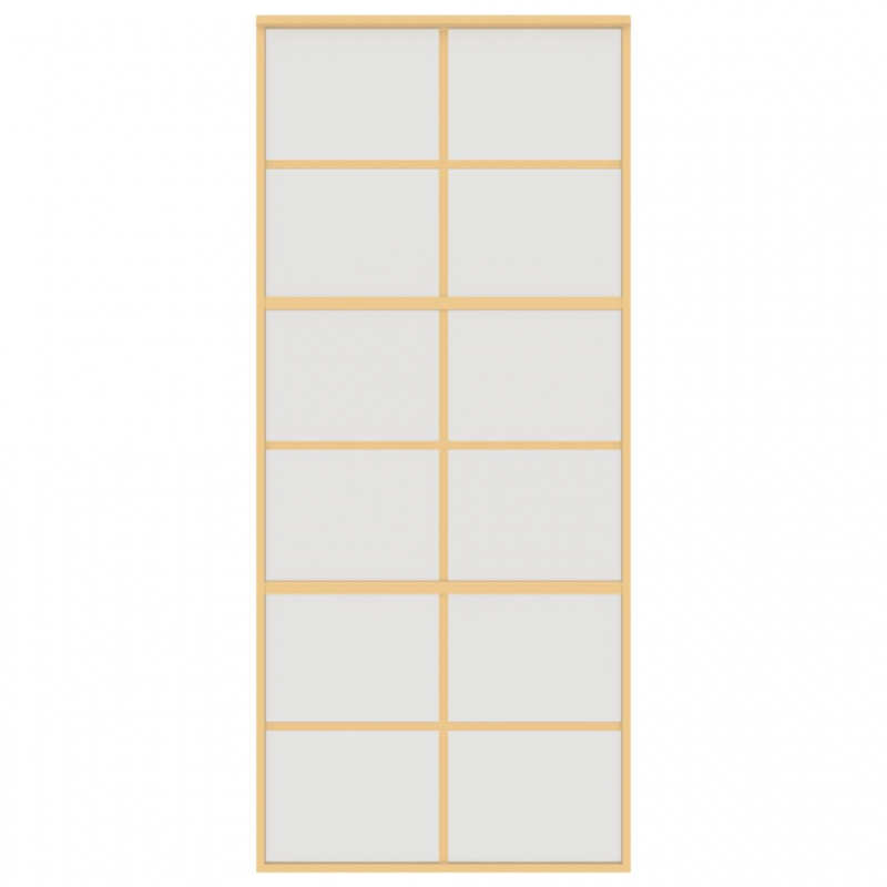 Schiebetür Golden 90x205 cm Matt ESG-Glas und Aluminium