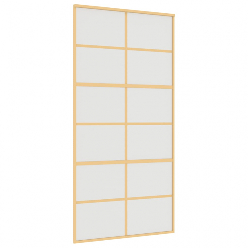 Schiebetür Golden 102,5x205 cm Matt ESG-Glas und Aluminium