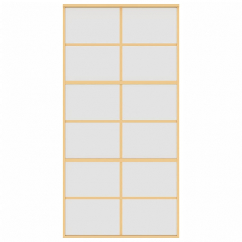 Schiebetür Golden 102,5x205 cm Matt ESG-Glas und Aluminium