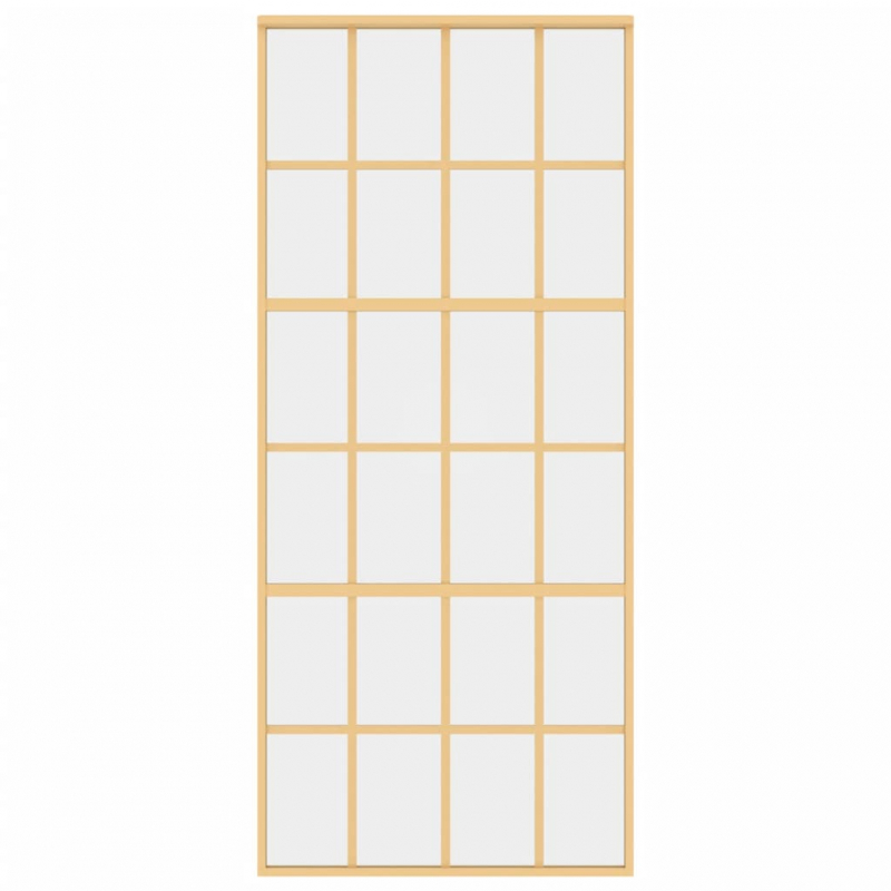 Schiebetür Golden 90x205 cm ESG-Klarglas und Aluminium