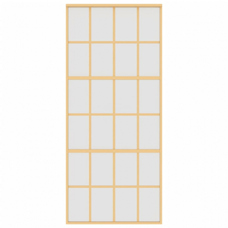 Schiebetür Golden 90x205 cm Matt ESG-Glas und Aluminium