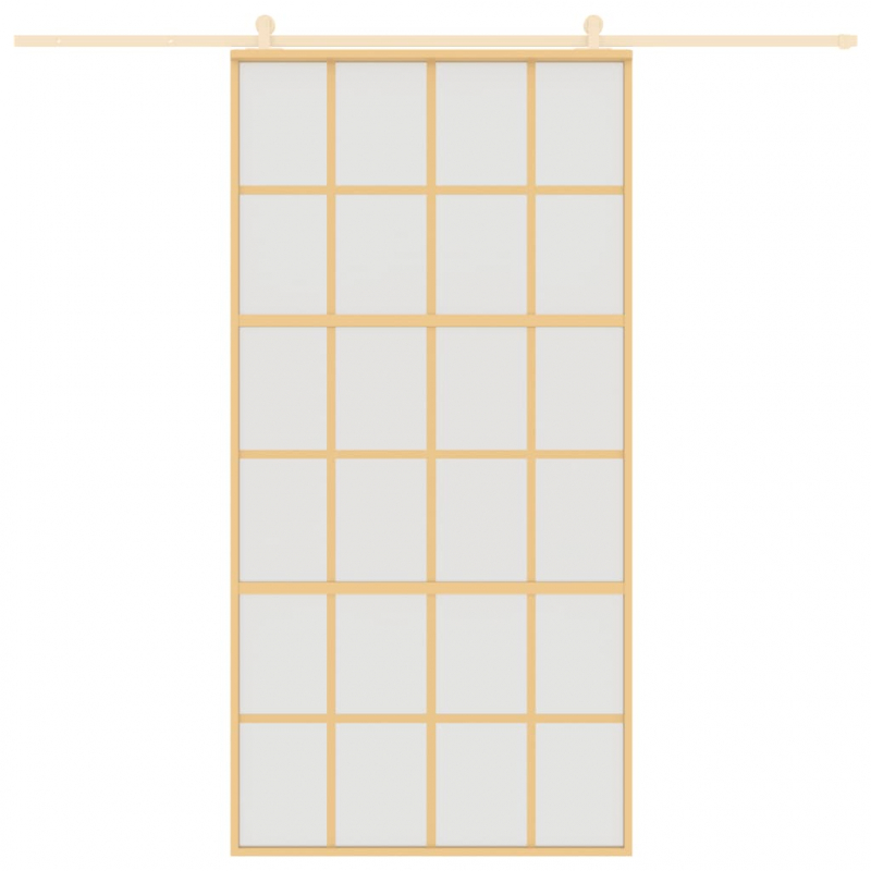 Schiebetür Golden 102,5x205 cm Matt ESG-Glas und Aluminium