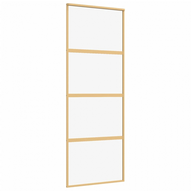 Schiebetür Golden 76x205 cm ESG-Klarglas und Aluminium