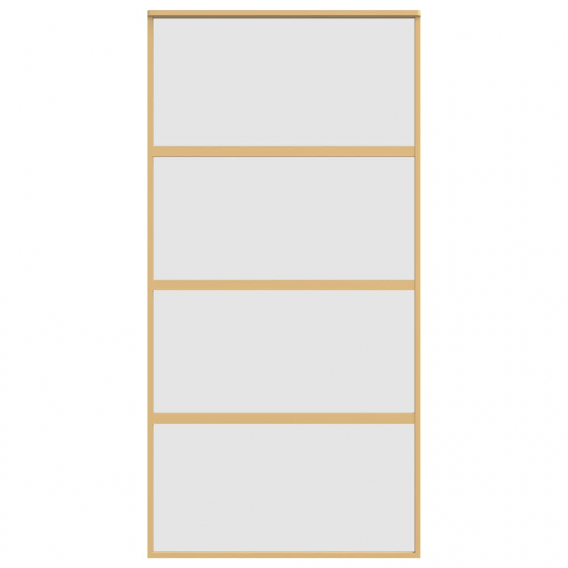 Schiebetür Golden 102,5x205 cm Matt ESG-Glas und Aluminium