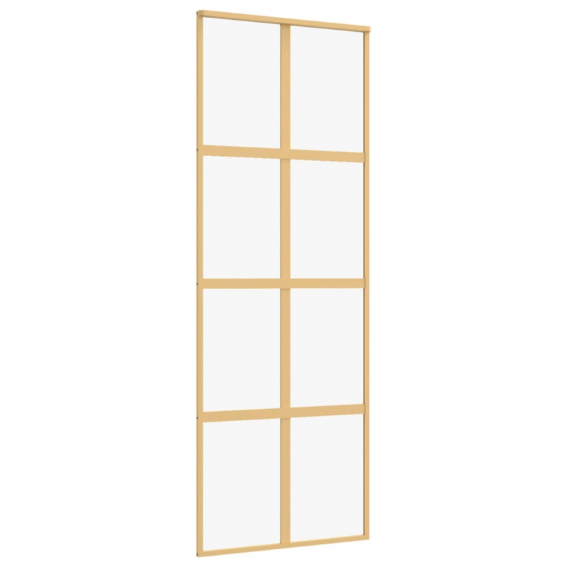 Schiebetür Golden 76x205 cm ESG-Klarglas und Aluminium